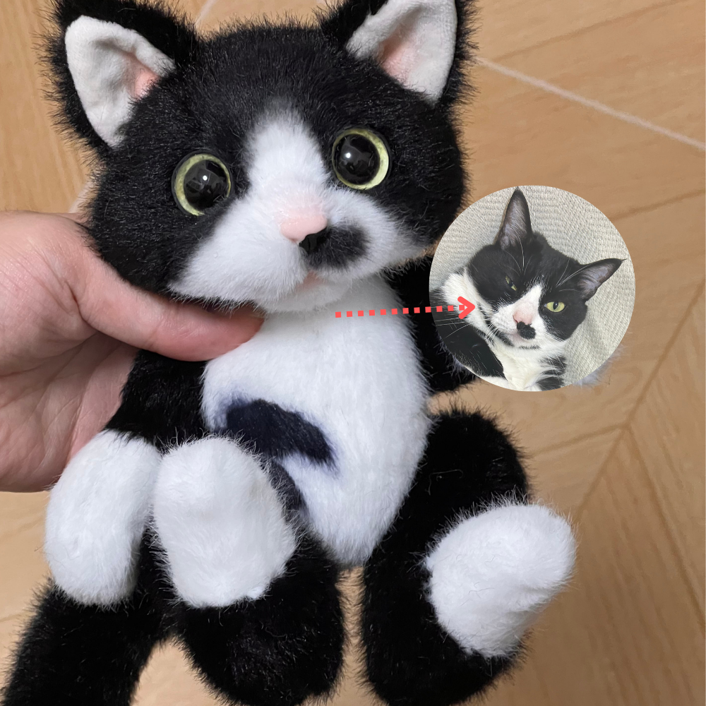 ぬいぐるみ catlover Custom Plush Cat From Photos For Cat Lover Gift – PetPawsMemory