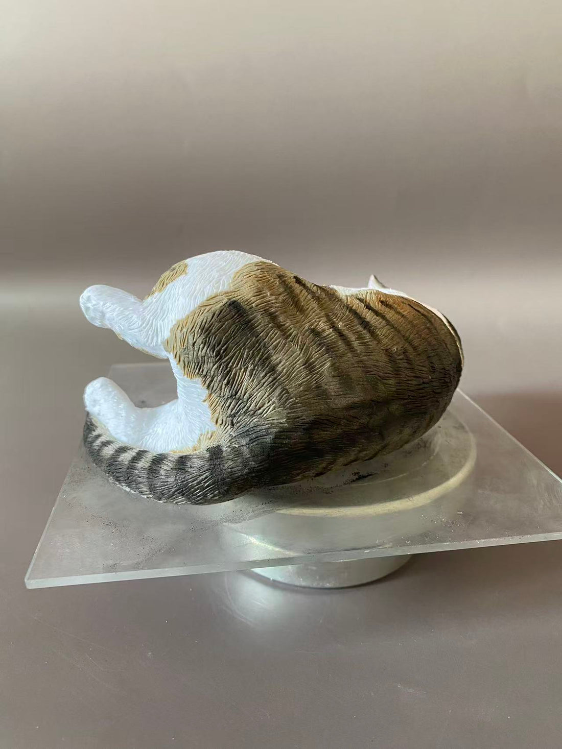 Custom Cat Figurine From Photo-Personalized Cat Memorial Statue-Pet Loss Keepsake-Realistic Cat Sculpture On Display Base