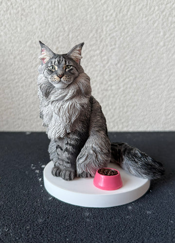 Personalized Cat Statue From Cat Photos For Cat Loss-Custom Cat Figurine For Cat Lover Gift