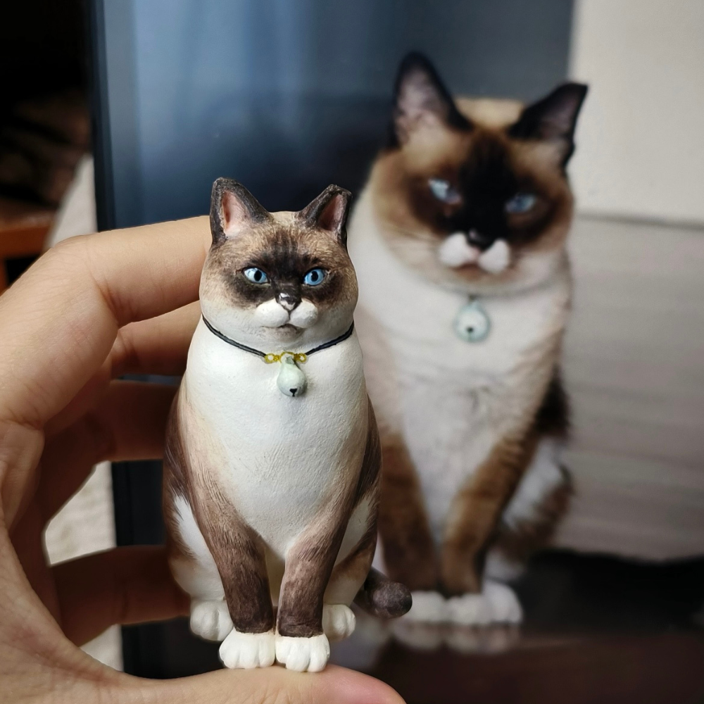 Custom Handmade Polymer Clay Pet Figurine