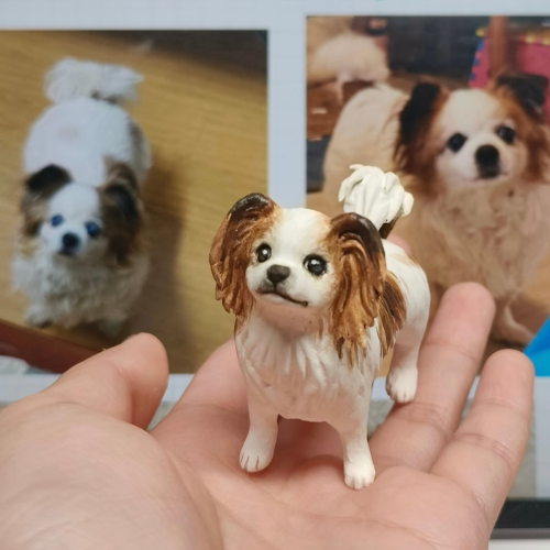 Custom Handmade Polymer Clay Pet Figurine – Realistic Replica from Your Photo
