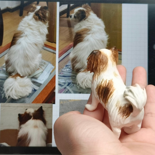 Custom Handmade Polymer Clay Pet Figurine – Realistic Replica from Your Photo