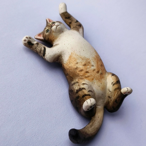 Custom Handmade Polymer Clay Pet Figurine – Realistic Replica from Your Photo