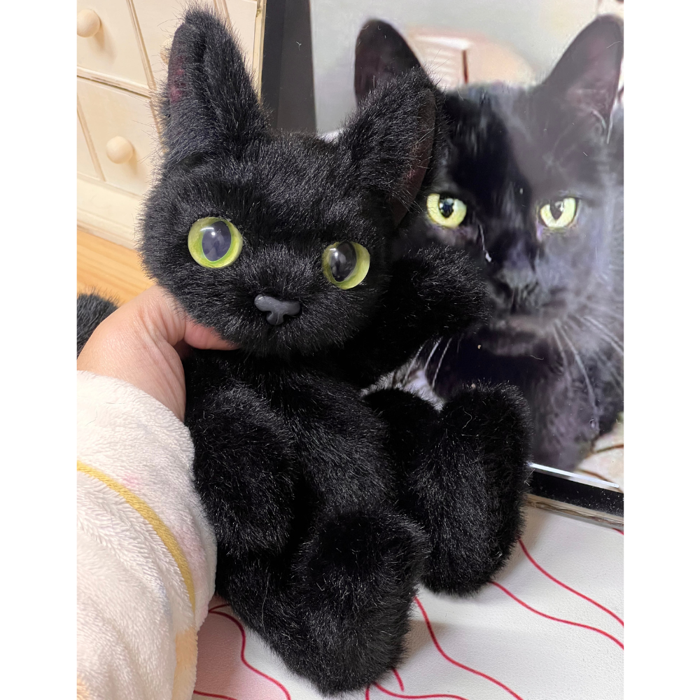 Custom Realistic Fluffy Pet Doll Plush – Exact Replica of Your Cat/Dog