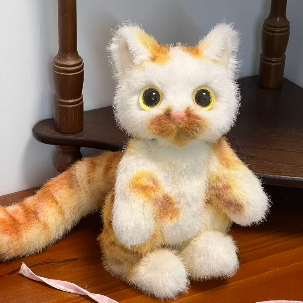 Custom Realistic Fluffy Pet Doll Plush – Exact Replica of Your Cat/Dog