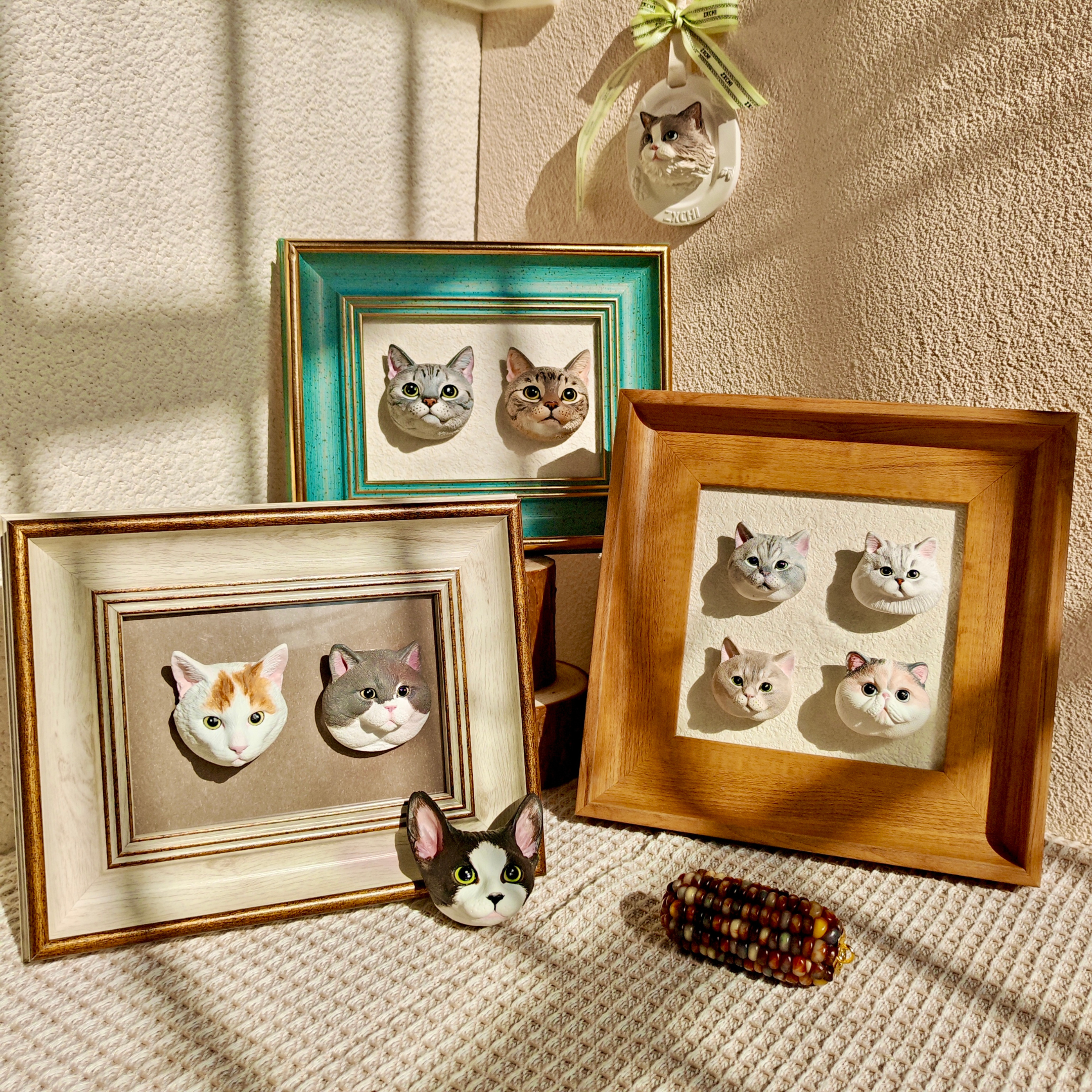 Pet portrait fridge magnet