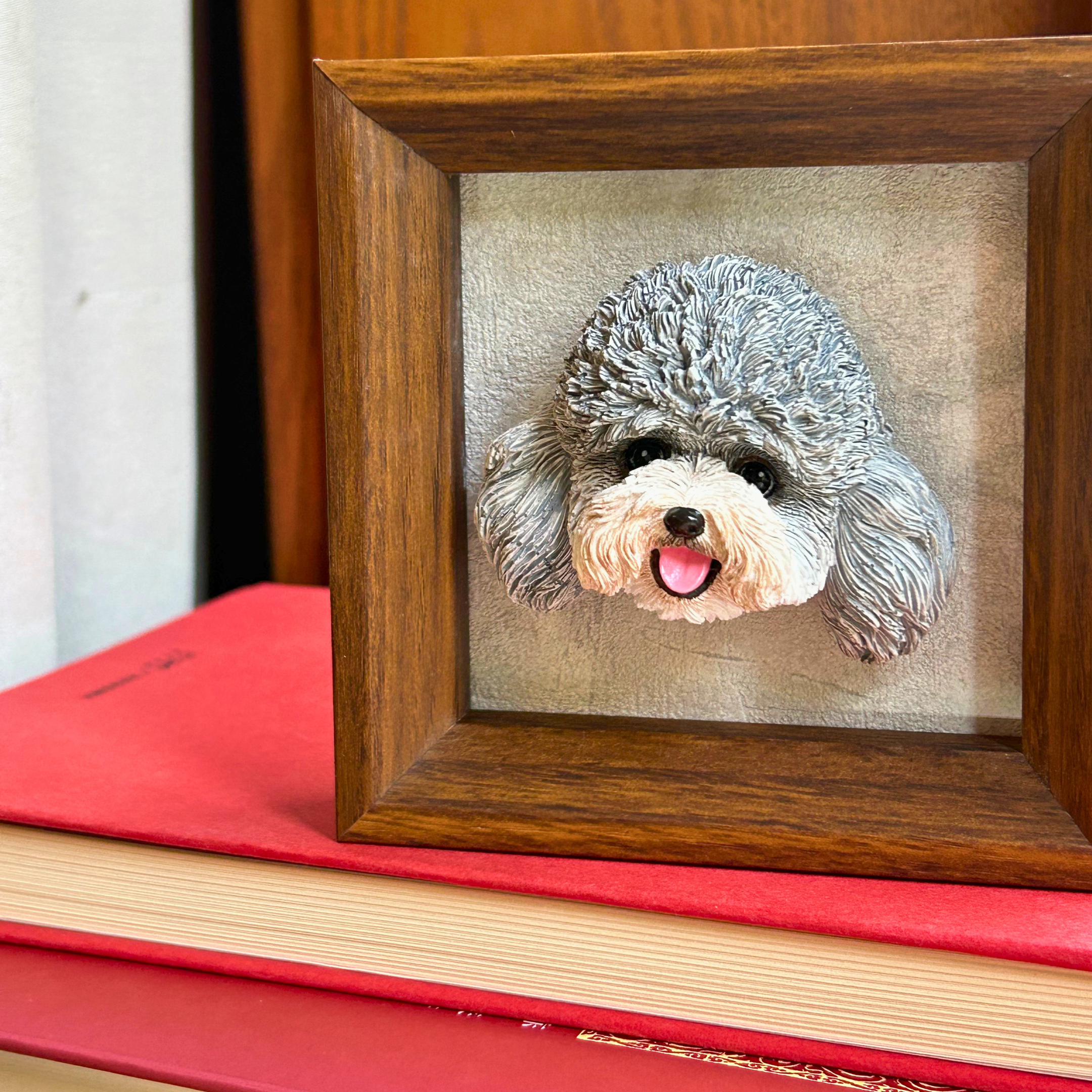 Pet portrait fridge magnet