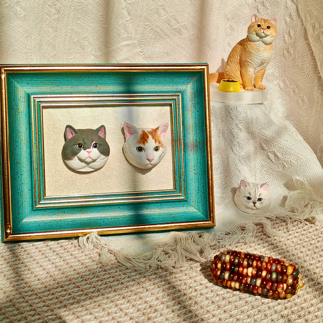 Pet portrait fridge magnet