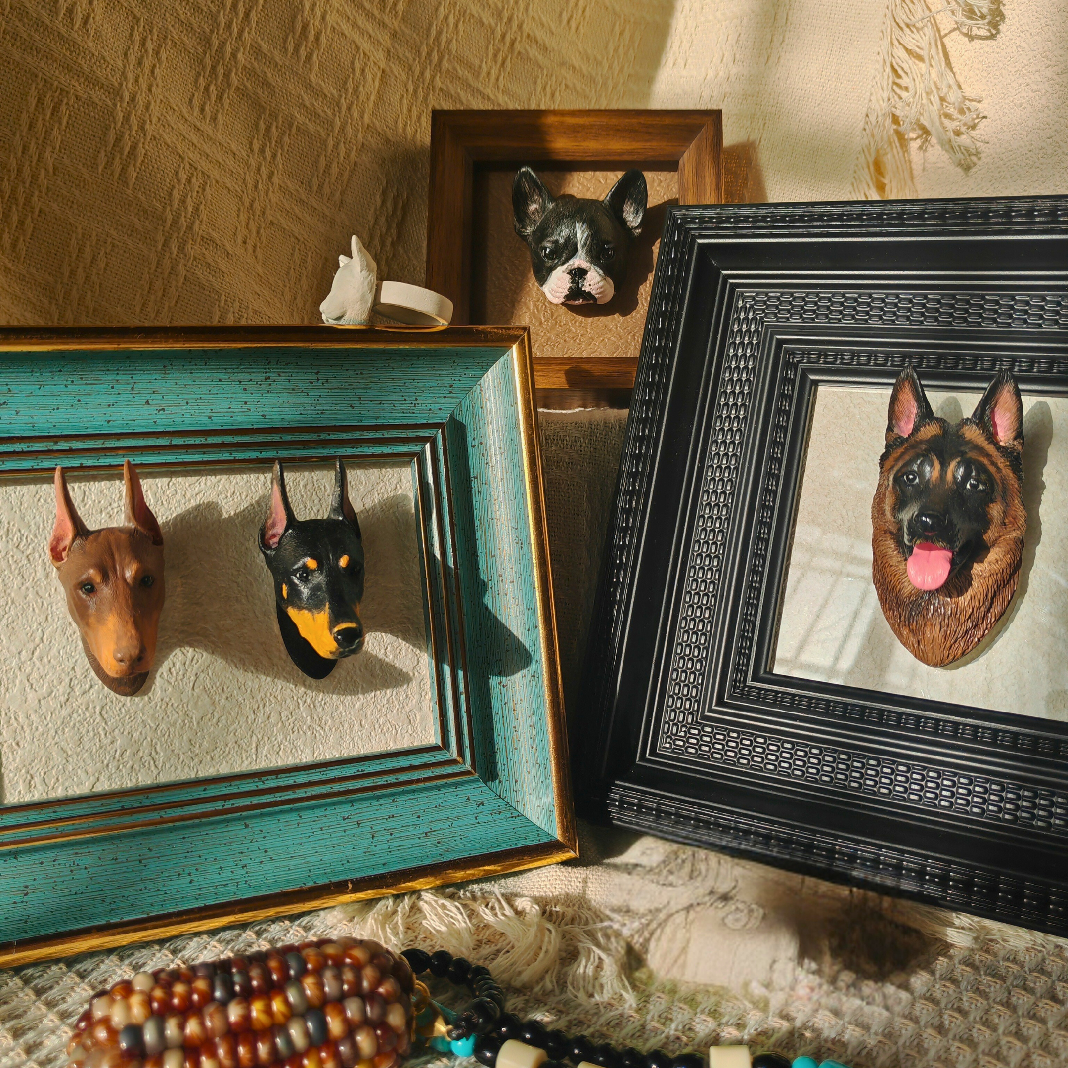 Pet portrait fridge magnet