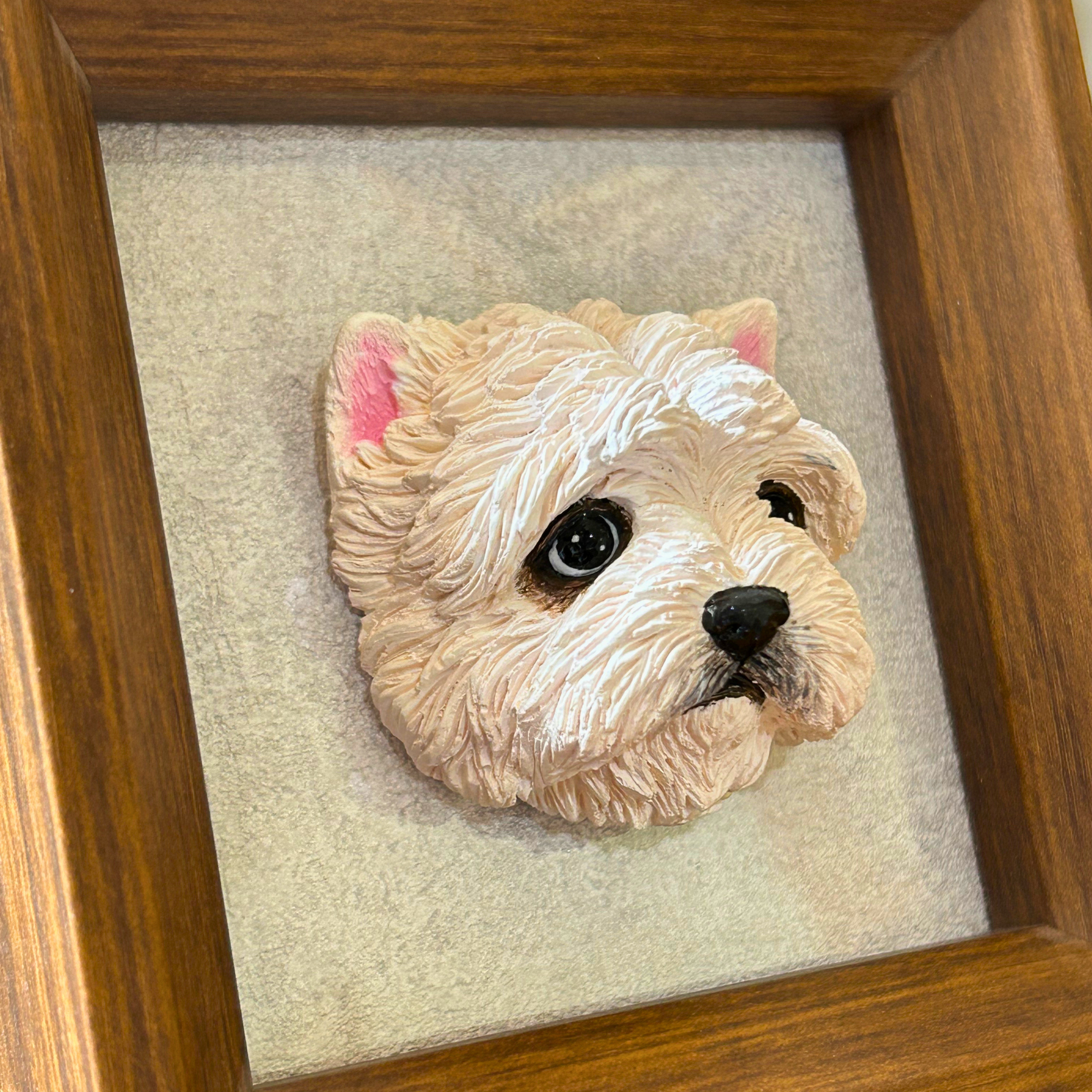 Pet portrait fridge magnet